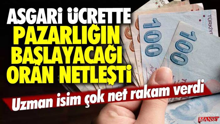 Asgari ücrette pazarlığın başlayacağı oran netleşti: Uzman isim çok net rakam verdi