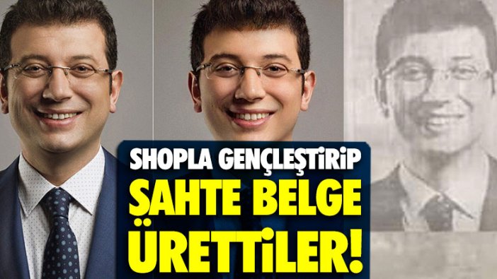 Photoshop ile İmamoğlu adına sahte belge düzenlemişler!