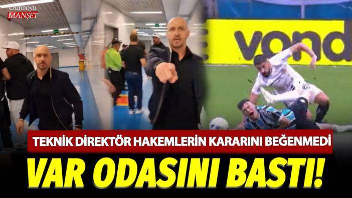 Teknik direktör hakemlerin kararını beğenmedi, VAR odasını bastı!