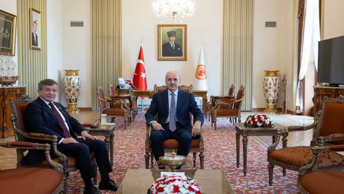 TBMM Başkanı Kurtulmuş, Davutoğlu'nu kabul etti