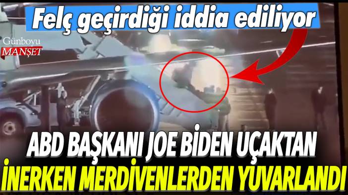 ABD Başkanı Joe Biden uçaktan inerken merdivenlerden yuvarlandı: Felç geçirdiği iddia ediliyor