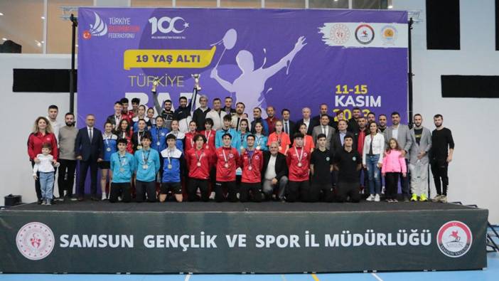 19 Yaş Altı Türkiye Badminton Şampiyonası, Samsun'da sona erdi