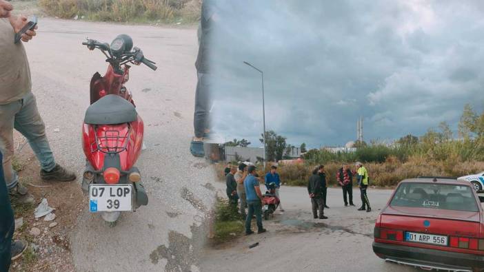 Otomobil ile motosiklet kafa kafaya çarpıştı: 1 yaralı