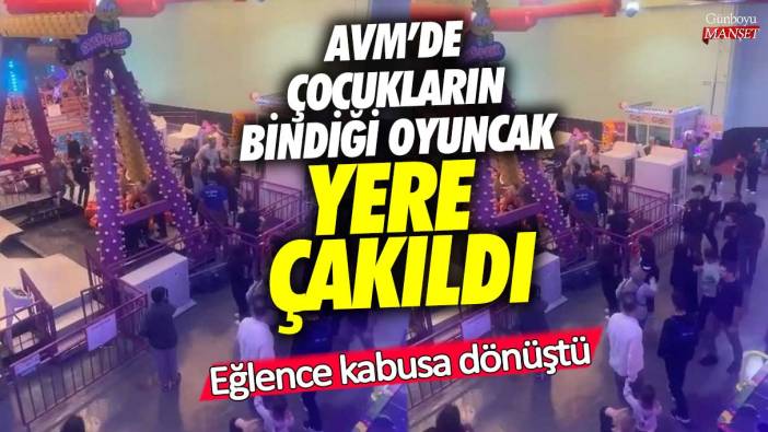 Bursa’da Korupark Alışveriş Merkezi'nde çocukların bindiği oyuncak yere çakıldı! Eğlence kabusa döndü