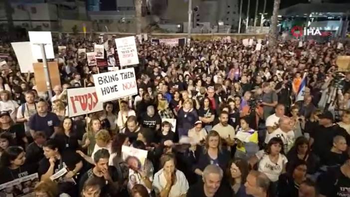 Tel Aviv’de esir protestoları sürüyor