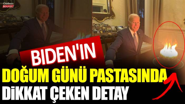 Biden'ın doğum günü pastasında dikkat çeken detay