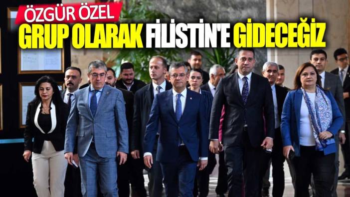 Son dakika... Özgür Özel'den flaş Filistin açıklaması: Gidiyoruz