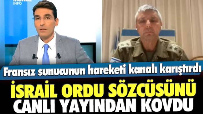 Fransız televizyon kanalı sunucusu, İsrail ordu sözcüsünü canlı yayından kovdu