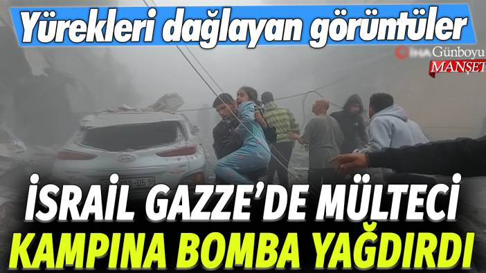 İsrail Gazze'de Maghazi Mülteci Kampına bomba yağdırdı: Yürekleri dağlayan görüntüler!