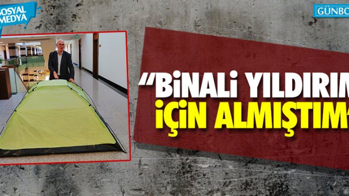 CHP’li Mahmut Tanal’dan dikkat çeken çadır paylaşımı