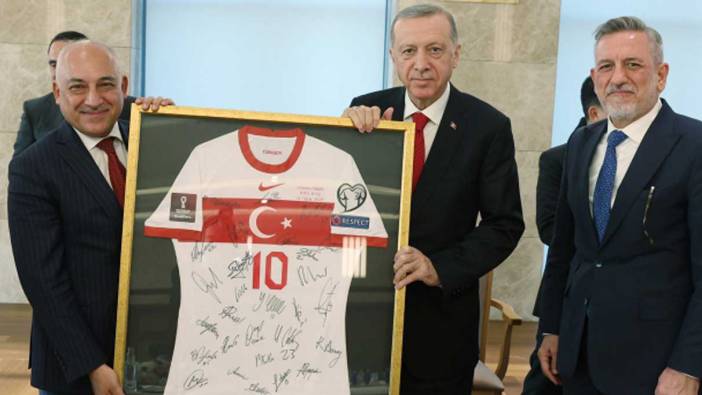 Cumhurbaşkanı Erdoğan, TFF Başkanı Mehmet Büyükekşi'yi kabul etti