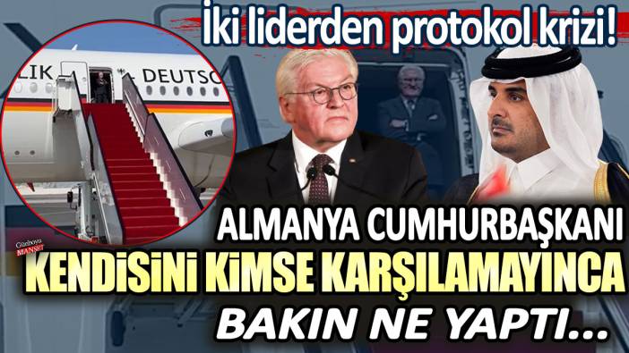 İki liderden protokol krizi: Almanya Cumhurbaşkanı kendisini karşılamaya kimse gelmeyince bakın ne yaptı...