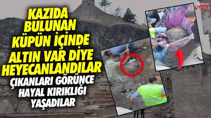 Tokat'taki kazıda bulunan küpün içinde altın var diye heyecanlandılar! Çıkanları görünce hayal kırıklığı yaşadılar