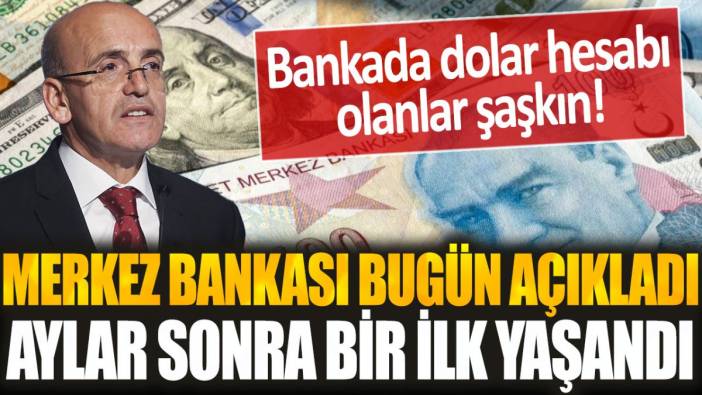 Bankada dolar hesabı olanlar şaşkın! Merkez Bankası açıkladı, aylar sonra bir ilk yaşandı