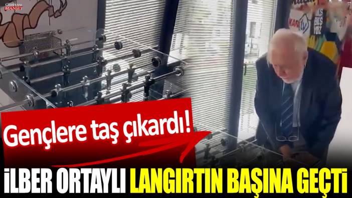 İlber Ortaylı langırtın başına geçti: Gençlere taş çıkardı!