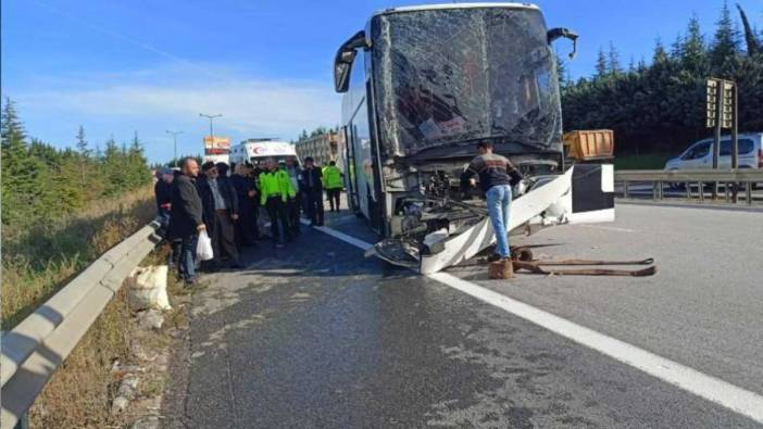 Yolcu otobüsü, TIR'a arkadan çarptı: Çok sayıda yaralı var