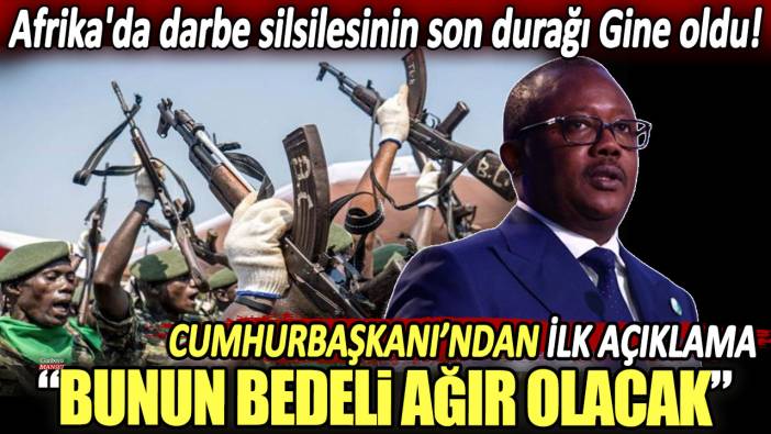 Afrika'da darbe silsilesinin son durağı Gine oldu: "Bunun ciddi sonuçları olacak"