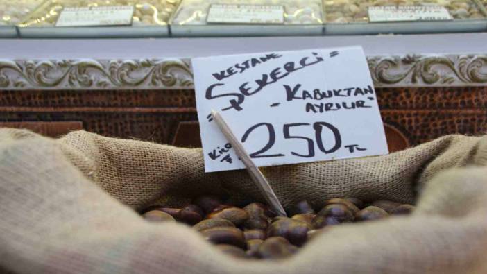 Kestane tezgaha düştü vatandaş yoğun ilgi gösterdi