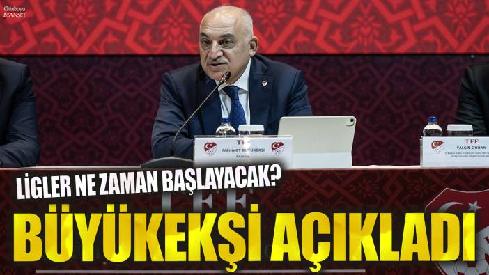 Son dakika... Ligler ne zaman başlayacak? Mehmet Büyükekşi'den açıklama