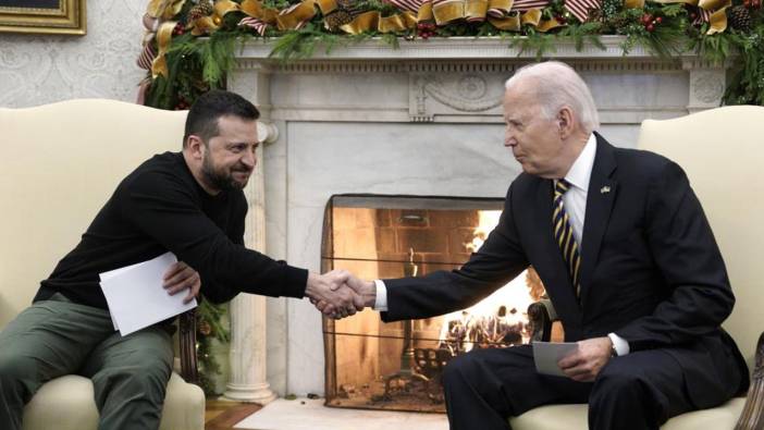 Biden Beyaz Saray'da Zelenskiy'i ağırladı