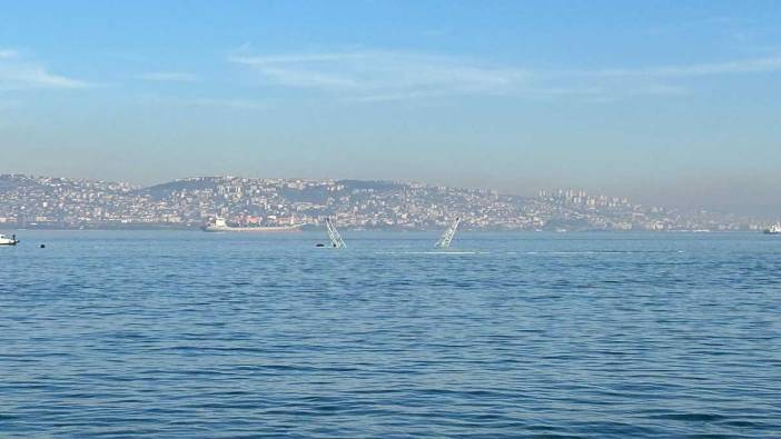 Kocaeli tersanede yüzer havuz battı! Korku dolu anlar yaşandı