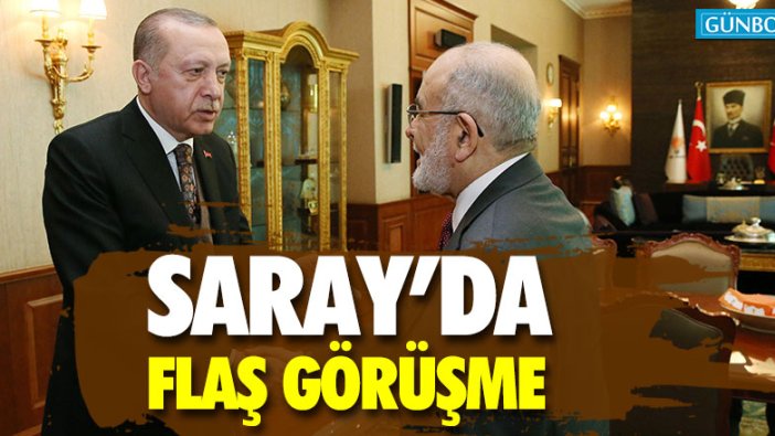 Cumhurbaşkanı Erdoğan, Karamollaoğlu ile görüştü