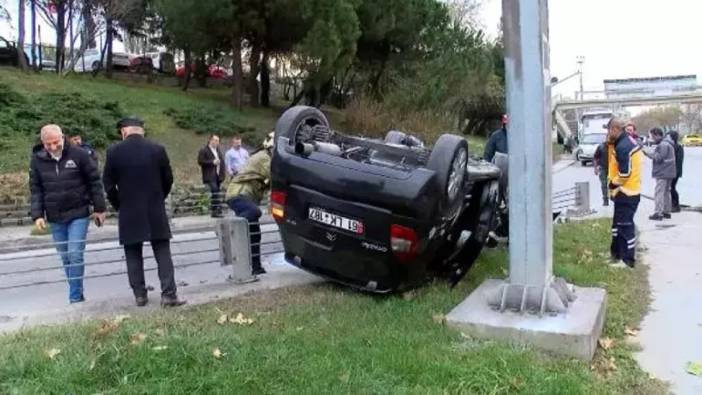 Şişli'de otomobiliyle takla atmıştı: Sürücü aracını bırakıp gitti