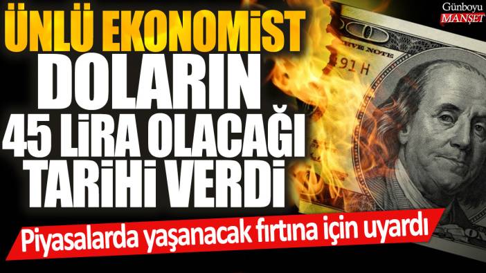 Selçuk Geçer doların 45 lira olacağı tarihi verdi: Piyasalarda yaşanacak fırtına için uyardı