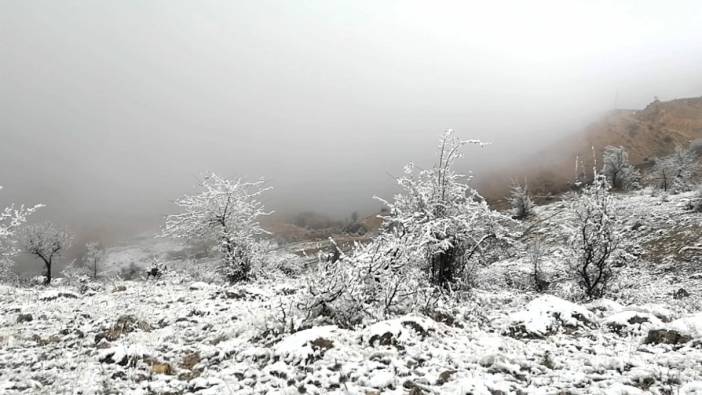 Amasya'da kar ve sis etkisini gösterdi