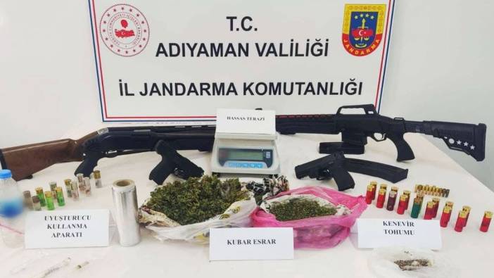 Adıyaman'da iki ayrı adrese operasyon: Çok sayıda uyuşturucu ele geçirildi