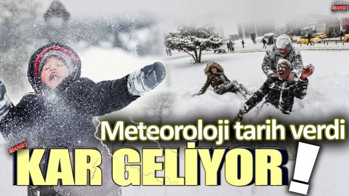 Meteoroloji tarih vererek uyardı: Bu illere kar geliyor...