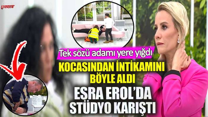 Esra Erol’da stüdyo karıştı kocasından intikamını böyle aldı! Tek sözü adamı yere yığdı