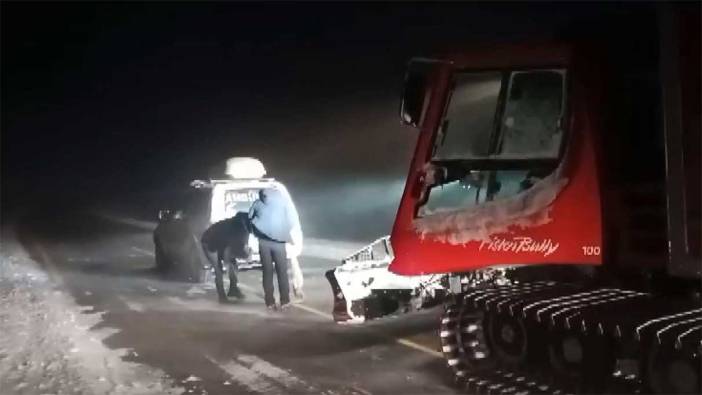 Ağrı'da iş makinesi uçuruma yuvarlandı: 2 kişi hala kayıp