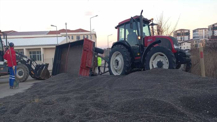 Edirne'de kaza! Yol çekirdek tarlasına döndü