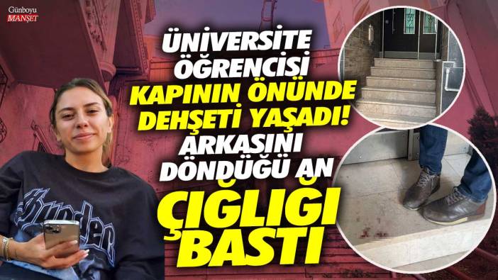 Kağıthane’de üniversite öğrencisi kapının önünde dehşeti yaşadı! Arkasını döndüğü an çığlığı bastı