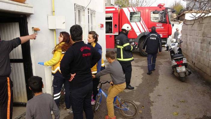 Çamaşır makinesinden yangın çıktı!