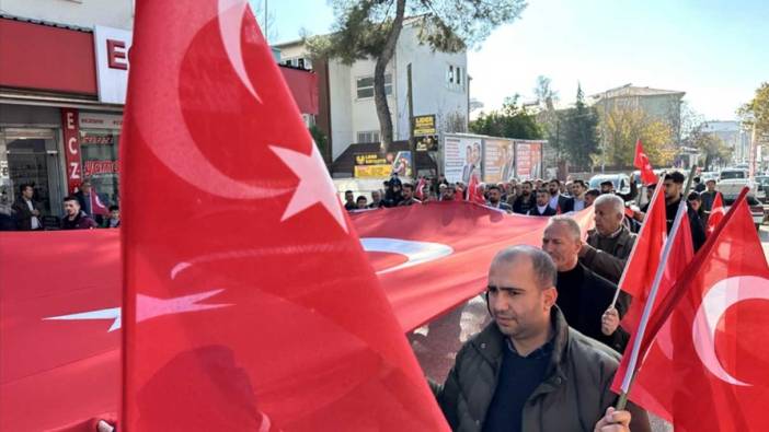 Adıyaman'da şehit askerler için anma yürüyüşü yapıldı