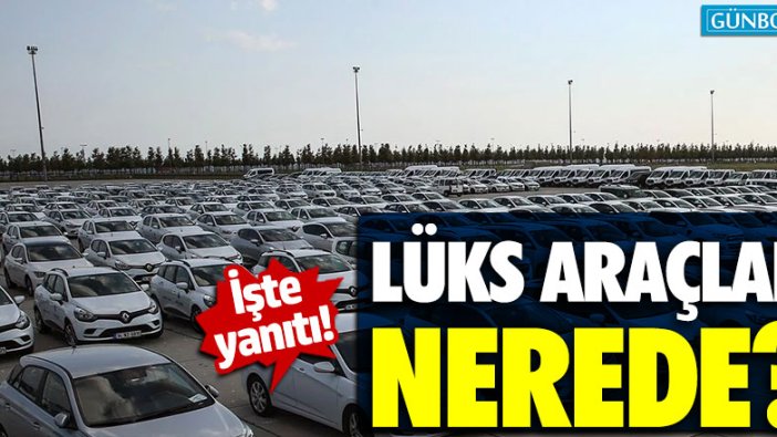 İBB'de kullanılan "Lüks araçlar nerede?" sorusu yanıt buldu