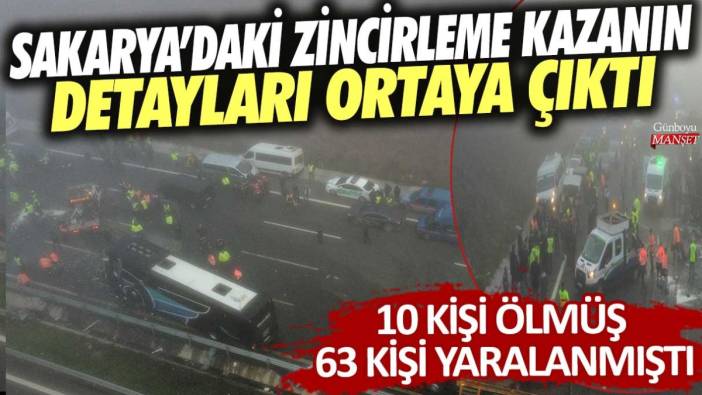 10 kişinin öldüğü zincirleme kazanın olay yeri incelemesi tamamlandı