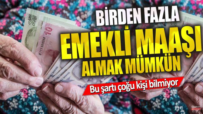 Birden fazla emekli maaşı almak mümkün! Bu şartı çoğu kişi bilmiyor