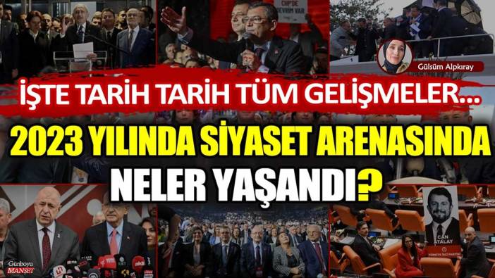 2023 yılında siyaset arenasında neler yaşandı? İşte tarih tarih tüm gelişmeler...