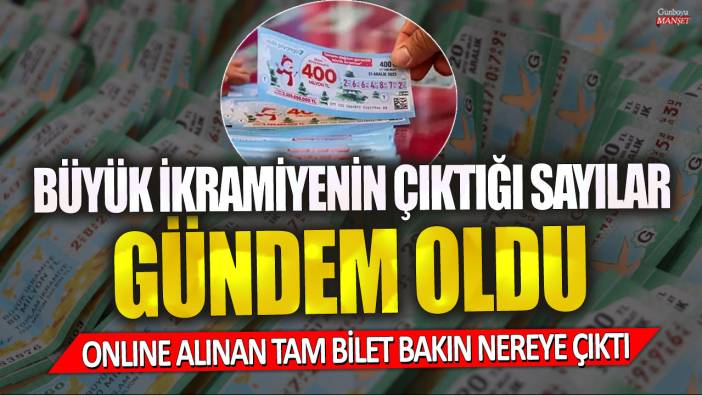 Büyük ikramiyenin çıktığı sayılar gündem oldu! Online alınan tam bilet bakın nereye çıktı