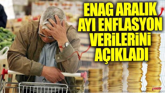 Son dakika... ENAG aralık ayı enflasyon verilerini açıkladı