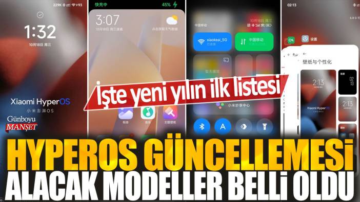 HyperOS güncellemesi alacak modeller belli oldu: İşte yeni yılın ilk listesi