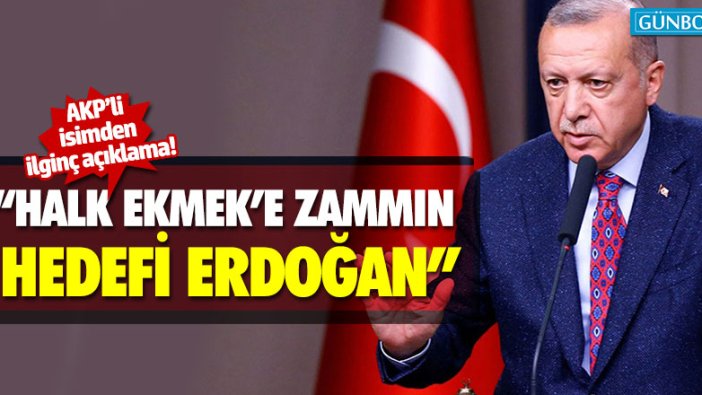 AKP'li Canikli: "Halk Ekmek'e zammın hedefi Erdoğan"