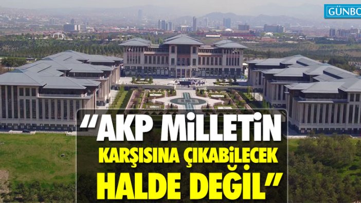 Gürsel Tekin: "AKP milletin karşısına çıkabilecek halde değil"