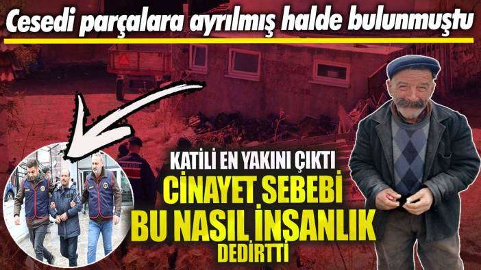 Eskişehir’de cesedi parçalara ayrılmış halde bulunmuştu! Katili en yakını çıktı cinayet sebebi bu nasıl insanlık dedirtti