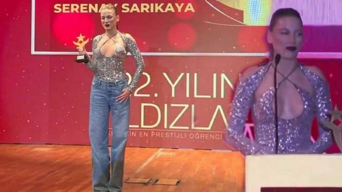 Serenay Sarıkaya, Yılın Yıldızları Ödül Töreni'nde parladı: Yine ben sözleri olay yarattı!