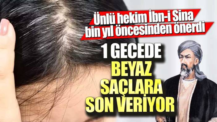 Ünlü hekim İbn-i Sina bin yıl öncesinden önerdi! 1 gecede beyaz saçlara son veriyor