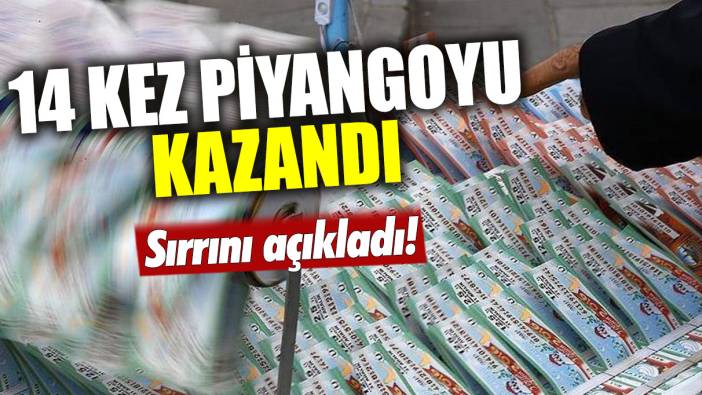 14 kez piyangoyu kazandı: Sırrını açıkladı!